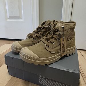 Palladium Tan Canvas High-Tops